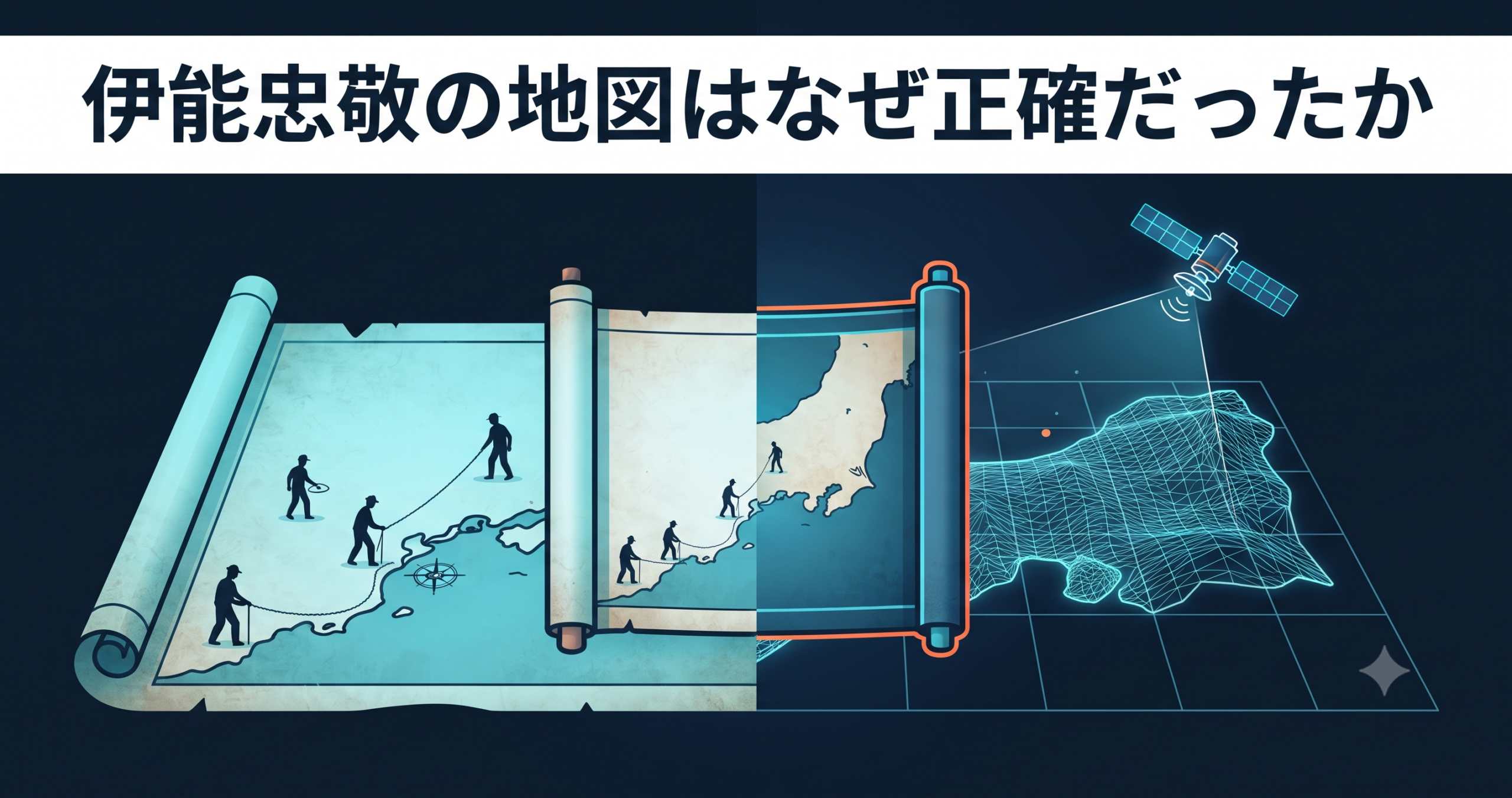 伊能忠敬の地図はなぜ正確だったか — 江戸の測量と現代座標
