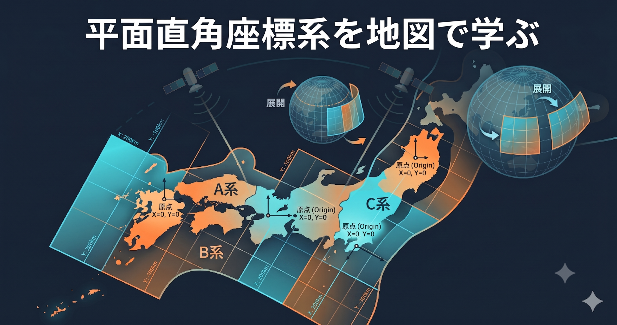平面直角座標系を地図で学ぶ — 「19系って何？」をやさしく理解する入門